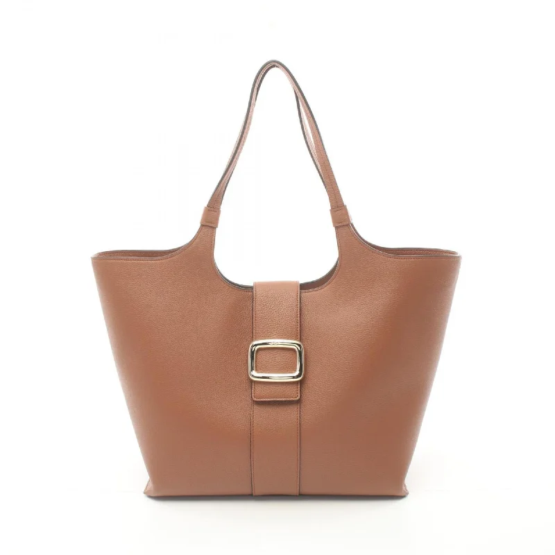 Handle bags with neutral leather for elegance -Roger Vivier  Leather Tote Bag