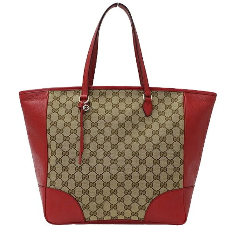 Handle bags with fun slogans for personality -Gucci Gg Canvas   Color Gg Canvas Tote Bag (Pre-Owned)