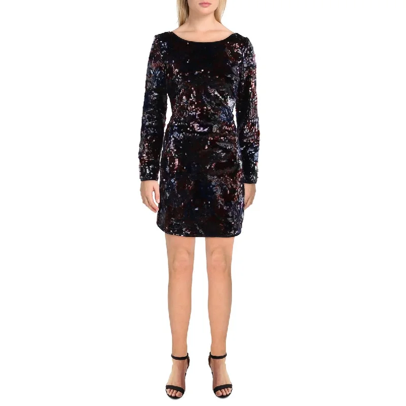 Capri Dresses for Playful -Marciano Womens Sequined Above Knee Cocktail And Party Dress