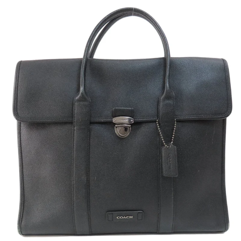 Handle bags with sleek hardware for sophistication -Coach  Leather Tote Bag (Pre-Owned)