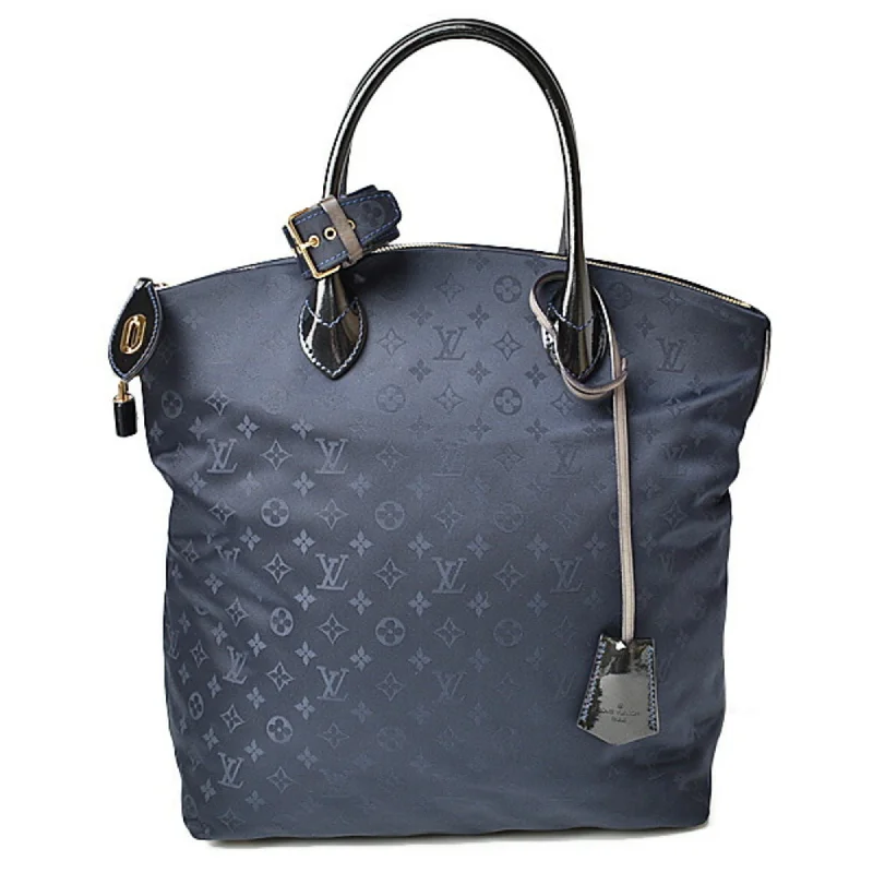 Handle bags with minimalist sleek silhouettes -Louis Vuitton  Nylon Leather Tote Bag (Pre-Owned)