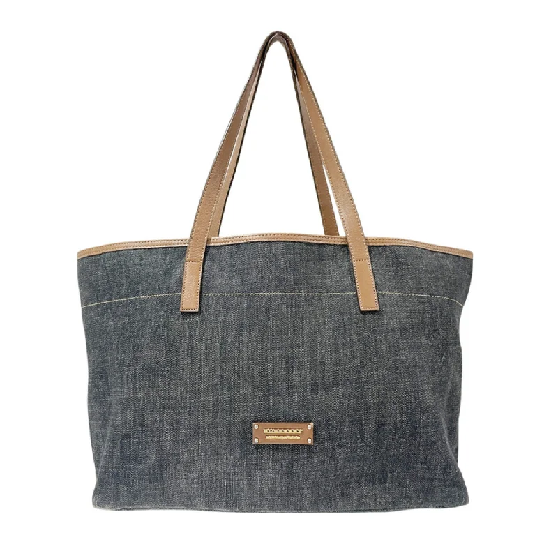 Cotton handle bags for lightweight casual wear -Burberry blue Label blue Leather Tote Bag (Pre-Owned)