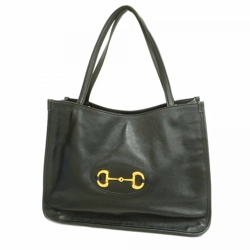 Handle bags with rugged canvas for outdoors -Gucci  Leather Tote Bag (Pre-Owned)