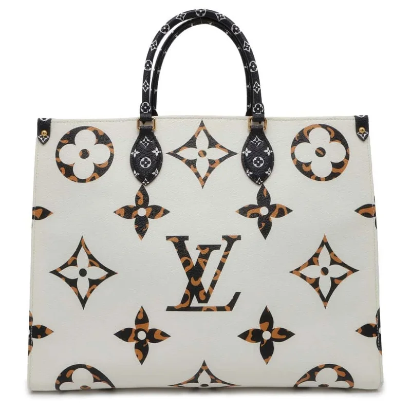 Handle bags with fun slogans for personality -Louis Vuitton Lv ivory Monogram Handbag Tote Bag (Pre-Owned)