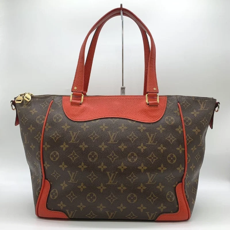 Handle bags with striped canvas for beach -Louis Vuitton  Monogram Leather Tote Bag (Pre-Owned)