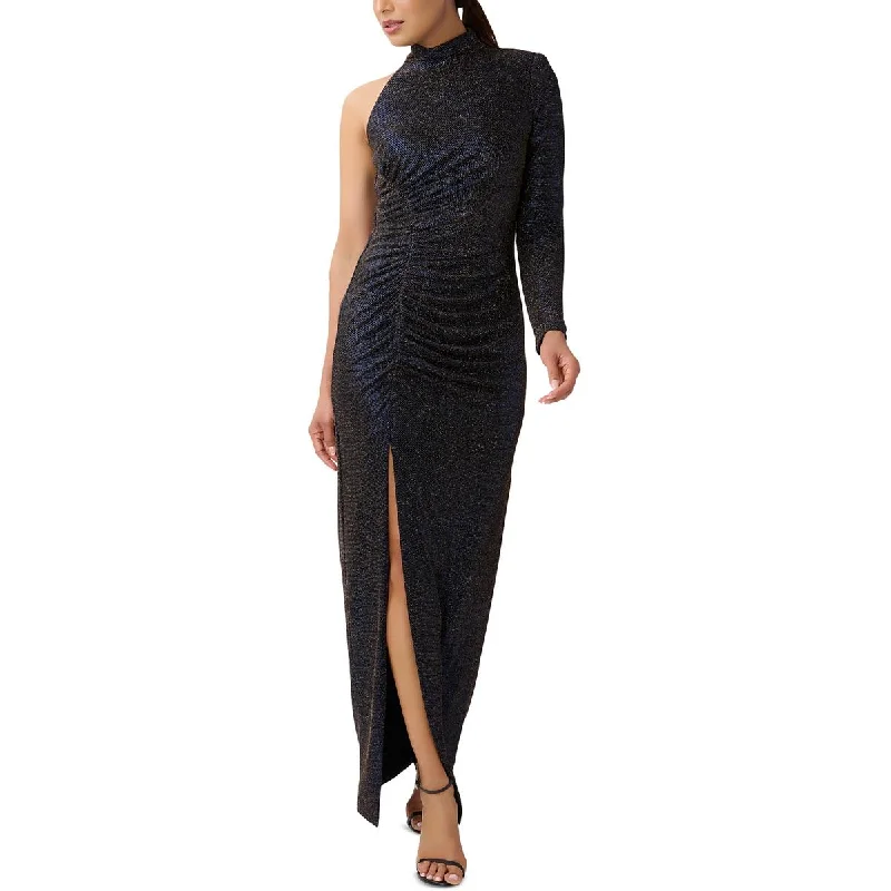 Evening Dresses for Formal Events -Aidan by Aidan Mattox Womens Metallic Long Evening Dress