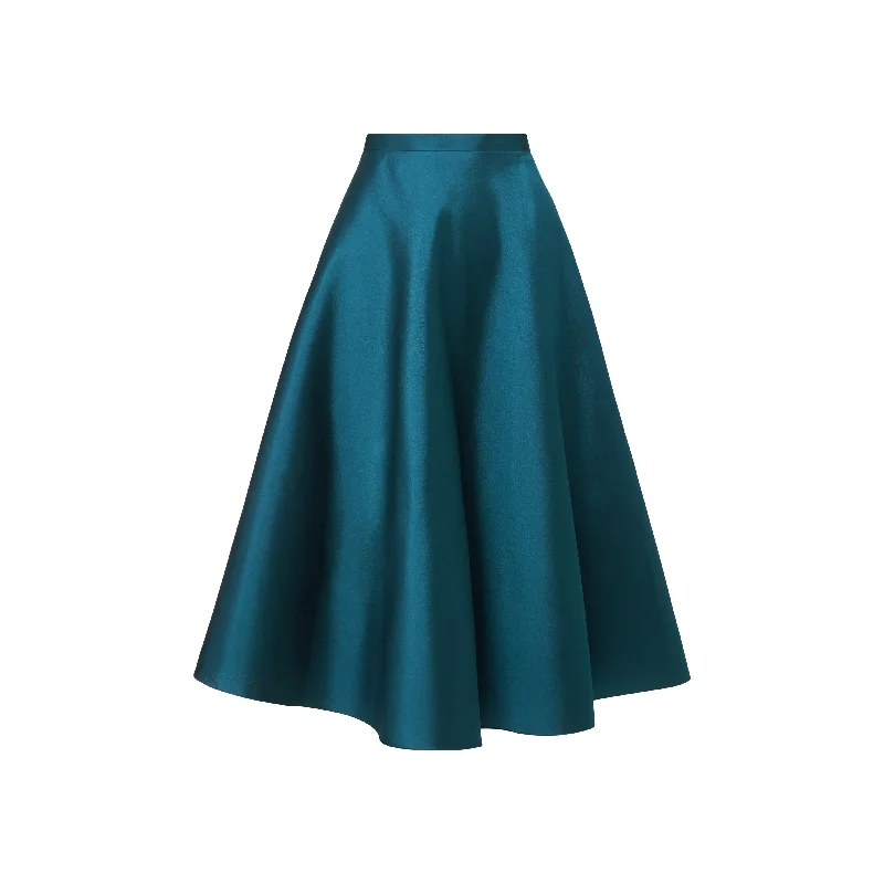 Khaki Dresses for Casual -Nina Skirt In Peacock