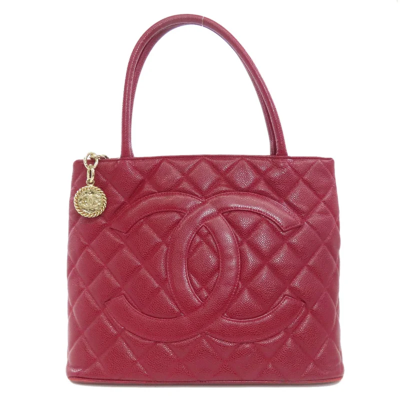 Handle bags with durable hemp for sustainability -Chanel  Caviar Leather Tote Bag (Pre-Owned)