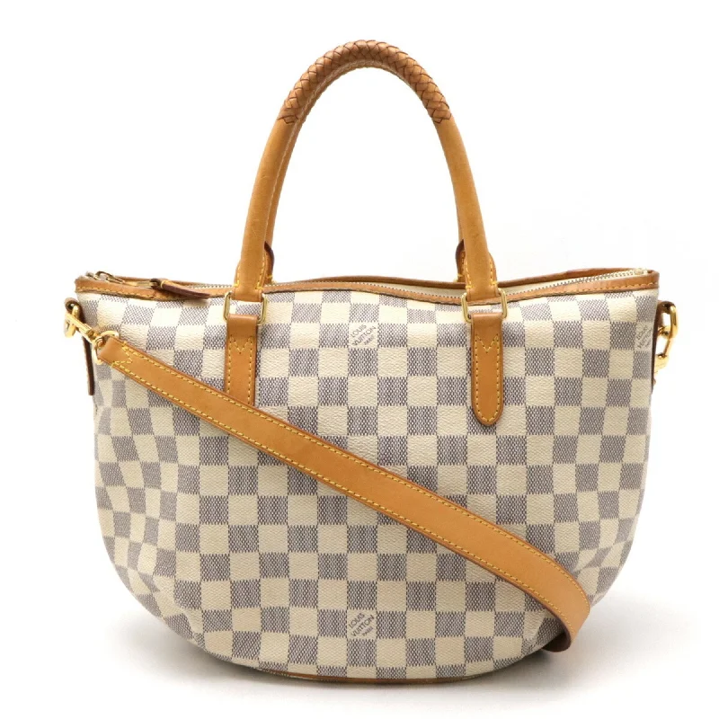 Handle bags with modern logos for branding -Louis Vuitton  Damier Azur Shoulder Bag Tote Bag (Pre-Owned)