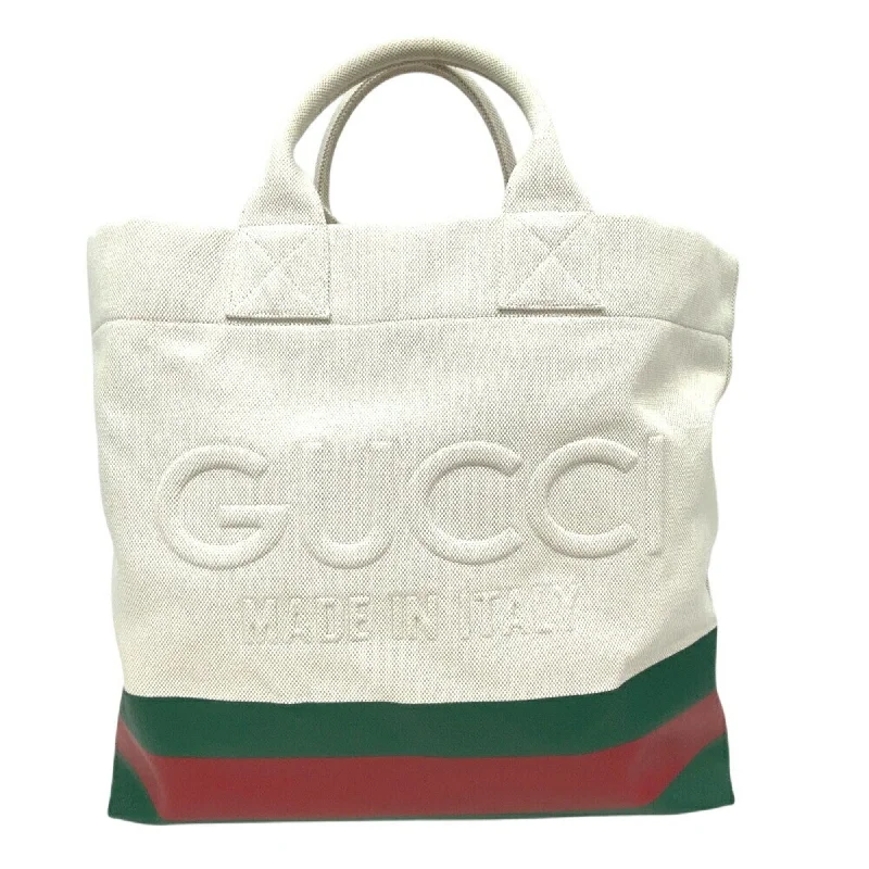 Canvas handle bags perfect for casual outings -Gucci  Canvas Tote Bag (Pre-Owned)