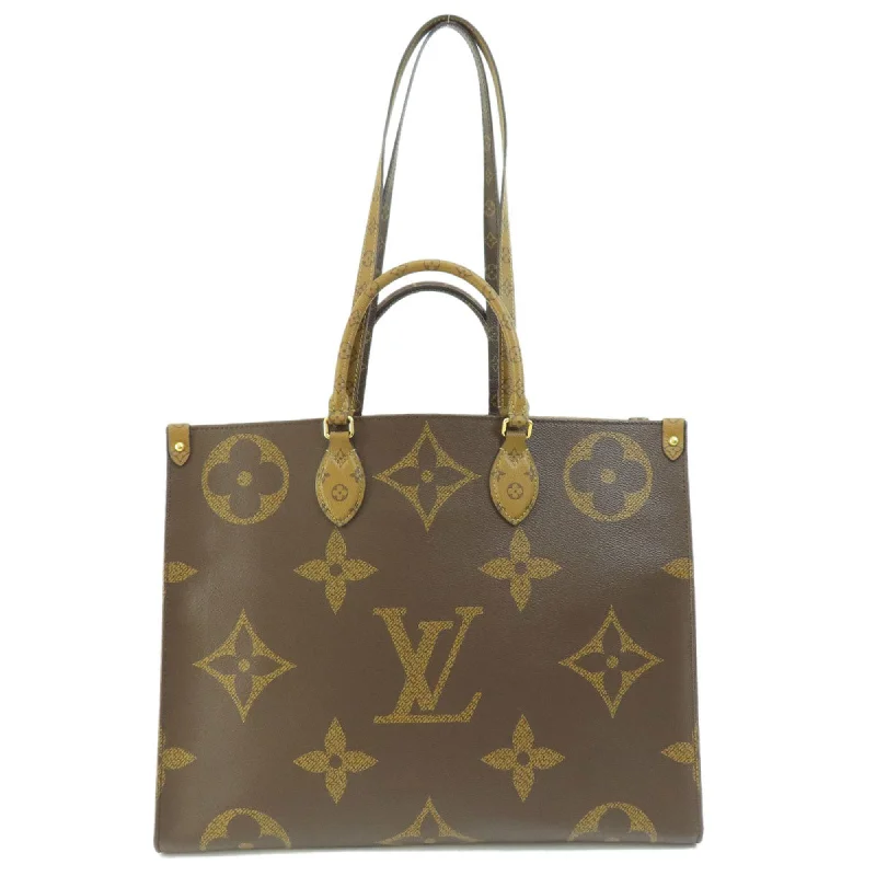 Handle bags with sleek hardware for sophistication -Louis Vuitton  Monogram Reverse Tote Bag (Pre-Owned)