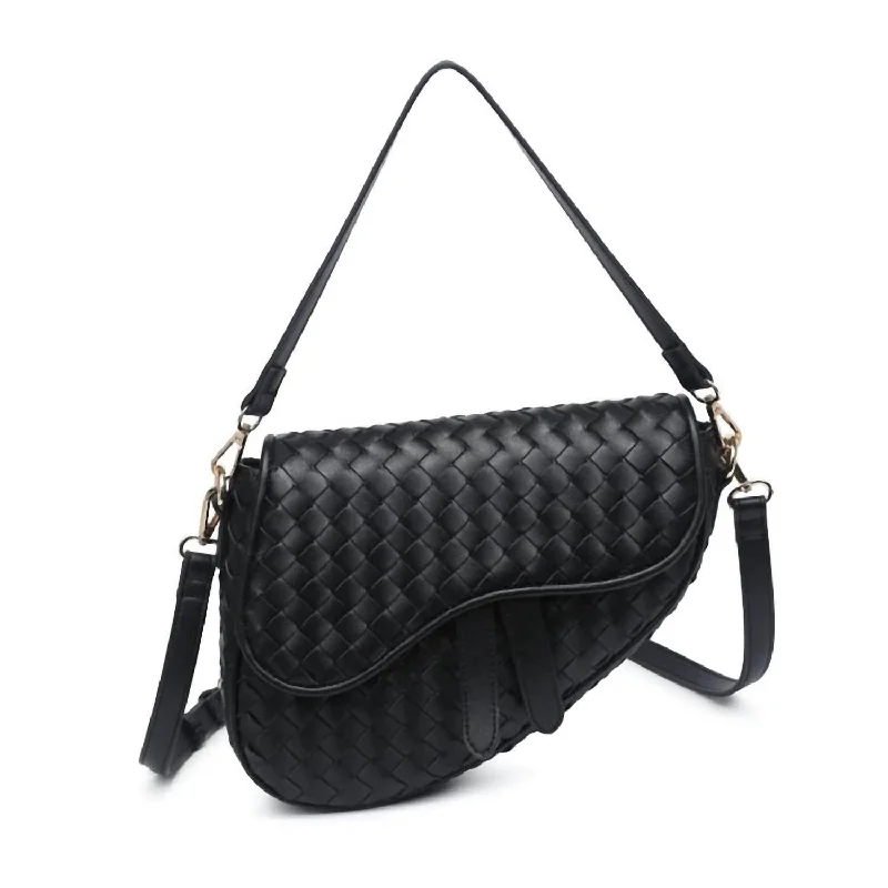 Handle bags with lightweight fabric for ease -Women's Scout Vegan Leather Crossbody Bag In Black