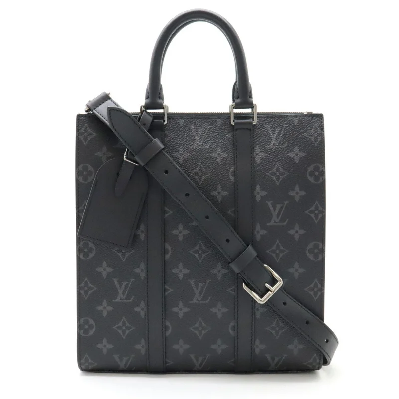 Handle bags with eco-friendly bamboo handles -Louis Vuitton Monogram Eclipse Monogram Eclipse Leather Handbag Shoulder Bag Tote Bag (Pre-Owned)