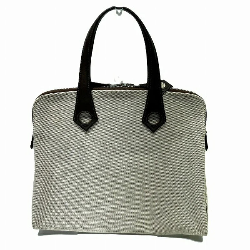 Handle bags with reinforced stitching for durability -Hermes   Toile H Leather Handbag Tote Bag (Pre-Owned)