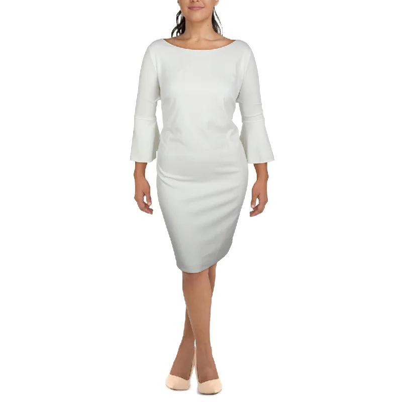 Cocktail Dresses for Party Time -Calvin Klein Womens Plus Textured Knee Length Sheath Dress