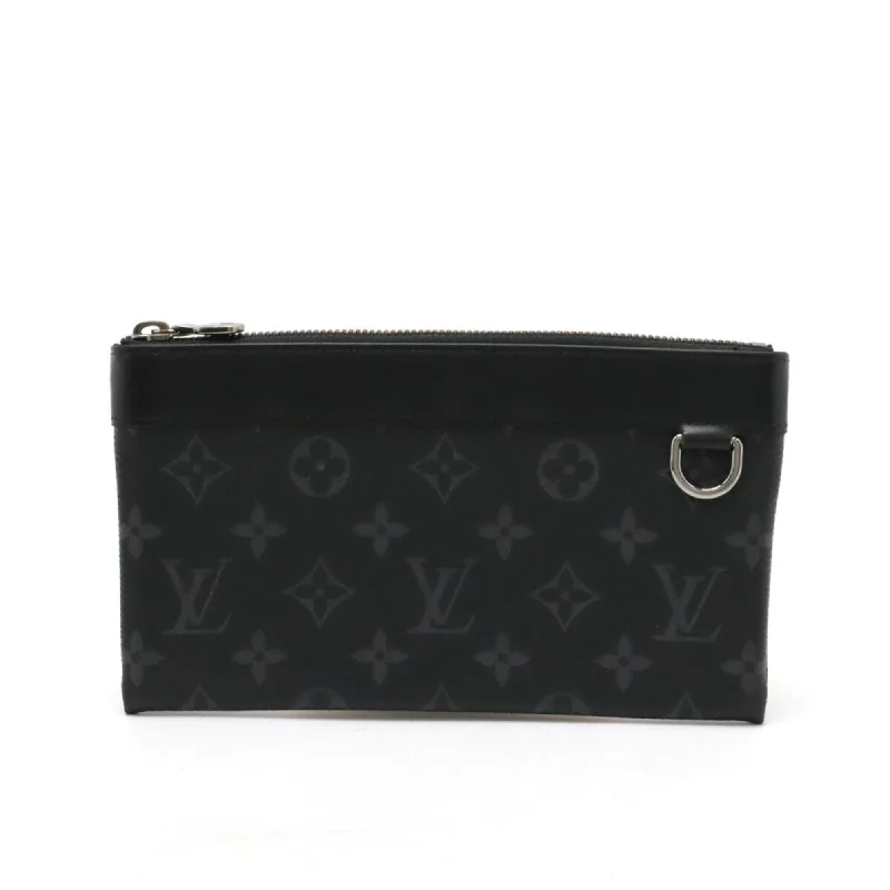 Handle bags with modern logos for branding -Louis Vuitton Monogram Eclipse Pvc Clutch Bag Pochette Pouch (Pre-Owned)