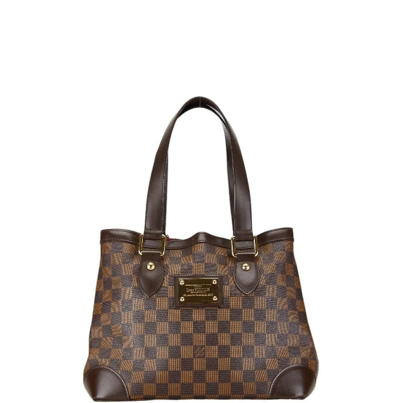 Handle bags with soft leather for luxury -Louis Vuitton  Ebene Pvc Leather Tote Bag (Pre-Owned)