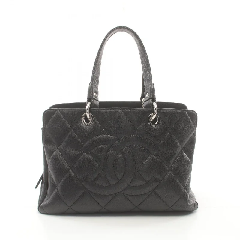 Handle bags with inner compartments for essentials -Chanel  Leather Tote Bag (Pre-Owned)