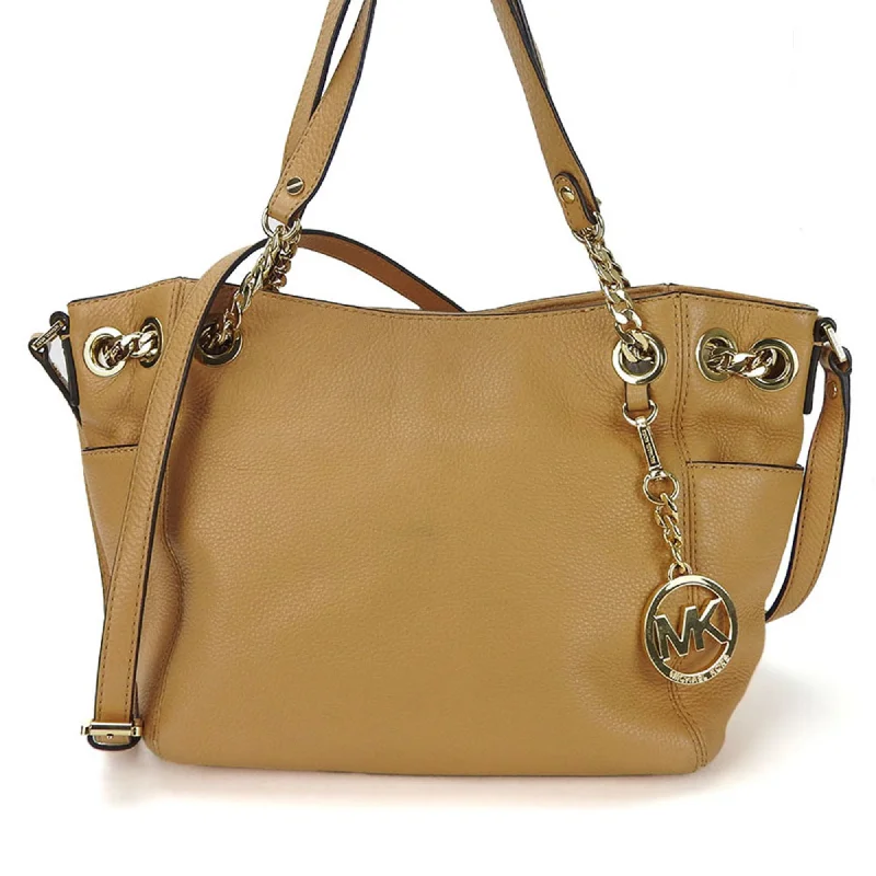 Handle bags with drawstring accents for style -Michael Kors  Leather Shoulder Bag Tote Bag (Pre-Owned)