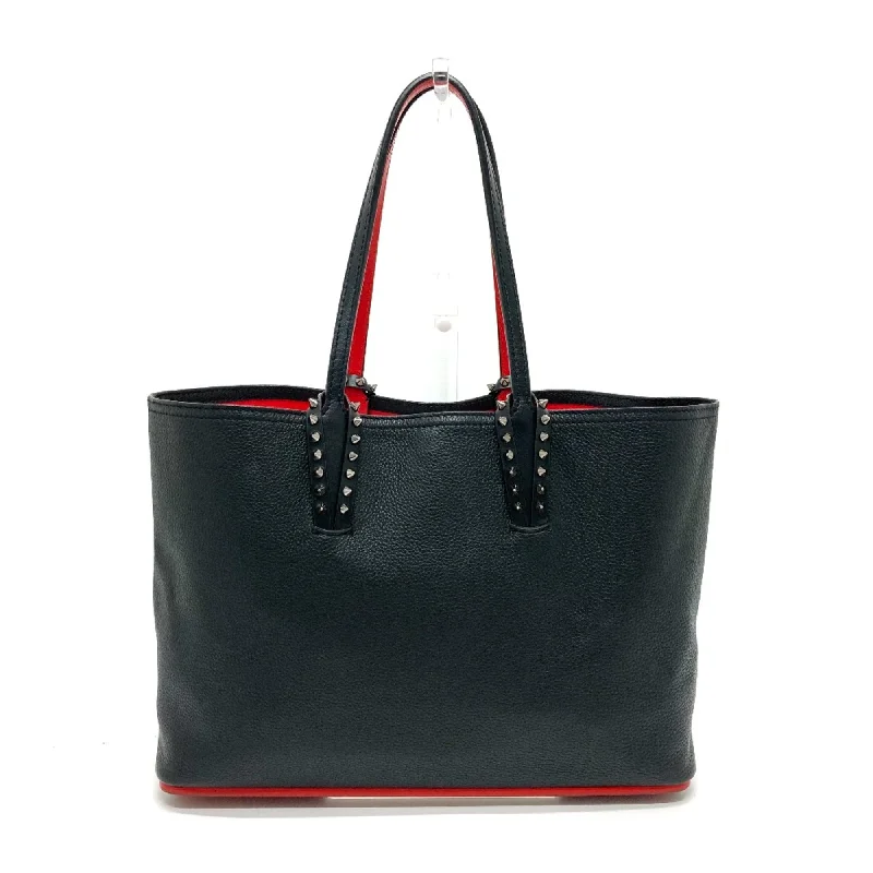 Handle bags with zipper tops for security -Christian Louboutin  Leather Tote Bag (Pre-Owned)