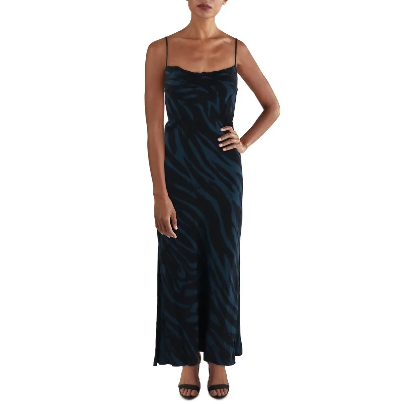 Black Dresses for Versatile -Cloth & Stone Womens Animal Print Long Maxi Dress