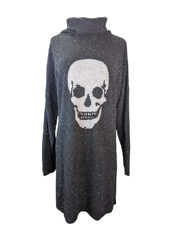 Retro Dresses for Throwback -R Skull Sweater Dress