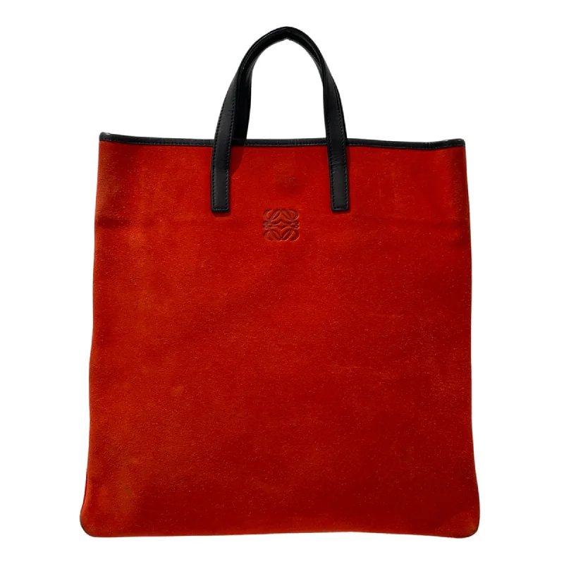 Handle bags with playful patterns for fun -Loewe   Color Suede Leather Tote Bag (Pre-Owned)