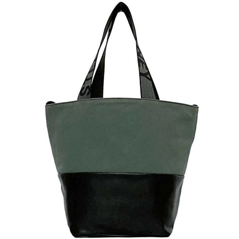 Foldable handle bags for easy storage convenience -Stella Mccartney   Canvas Leather Tote Bag (Pre-Owned)