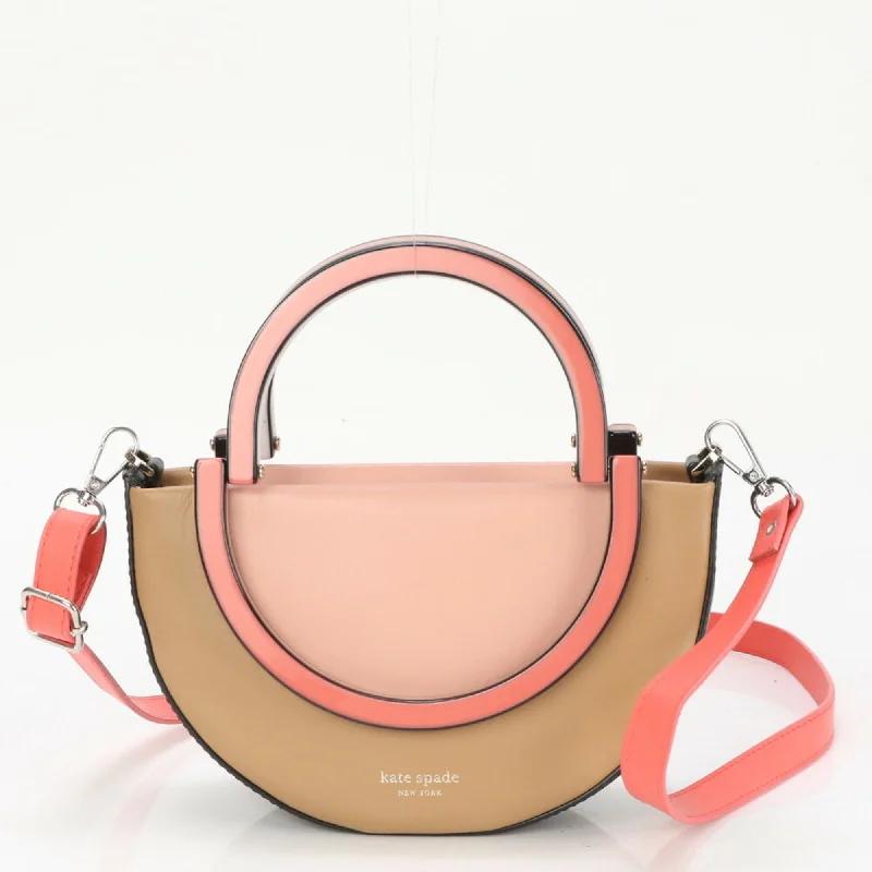 Reversible handle bags offering dual design styles -Kate Spade  pink Leather Handbag Shoulder Bag Tote Bag (Pre-Owned)