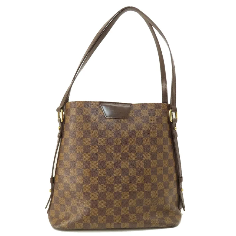 Vegan leather handle bags for eco-friendly chic -Louis Vuitton  Damier Canvas Ebene Damier Canvas Tote Bag (Pre-Owned)