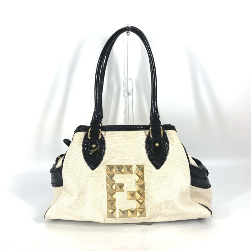 Handle bags with bold logos for branding -Fendi  Cloth Tote Bag (Pre-Owned)