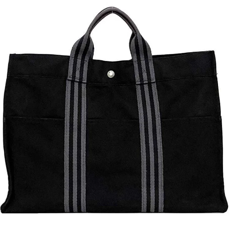 Handle bags with inner compartments for essentials -Hermes   Canvas Tote Bag (Pre-Owned)