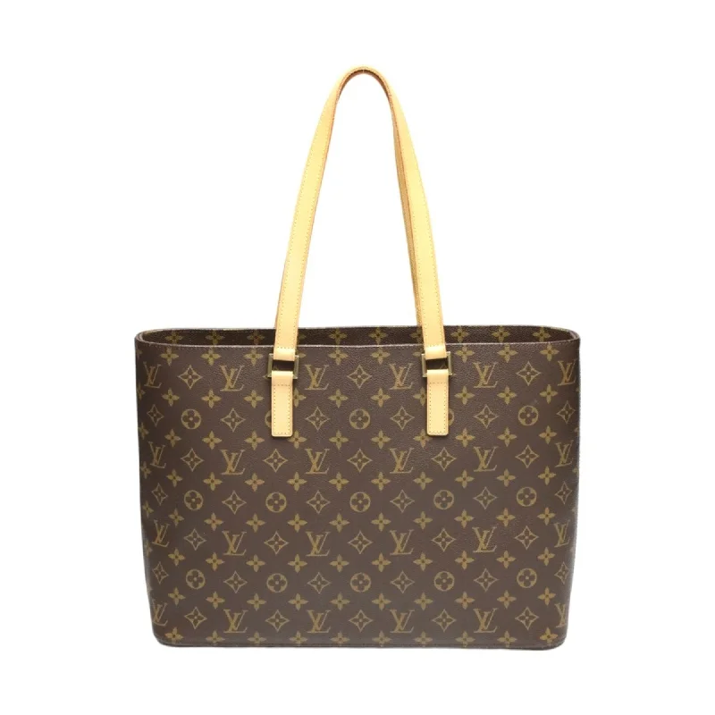 Handle bags with rustic leather for charm -Louis Vuitton  Monogram Canvas Tote Bag (Pre-Owned)