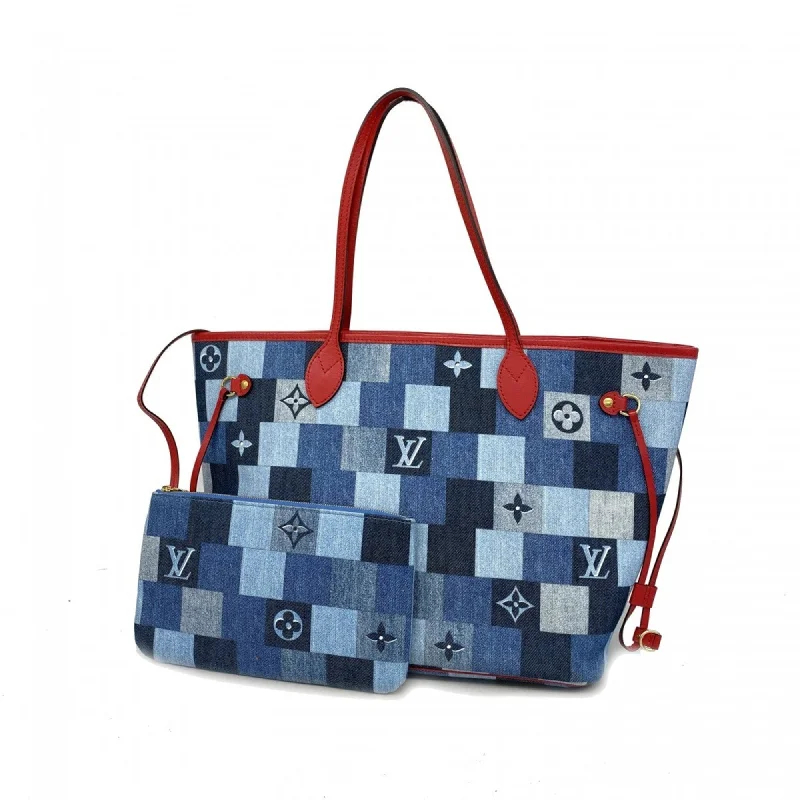 Handle bags with chevron designs for trend -Louis Vuitton blue  Color Tote Bag (Pre-Owned)