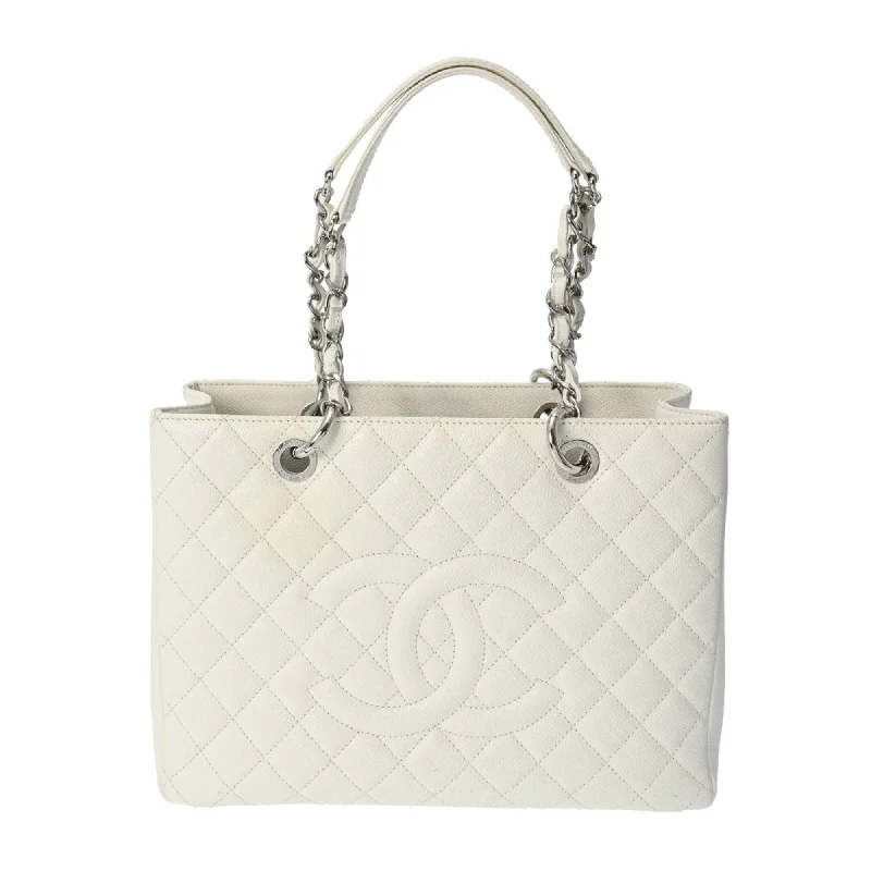 Handle bags with pastel colors for softness -Chanel Caviar Skin  Caviar Leather Tote Bag (Pre-Owned)