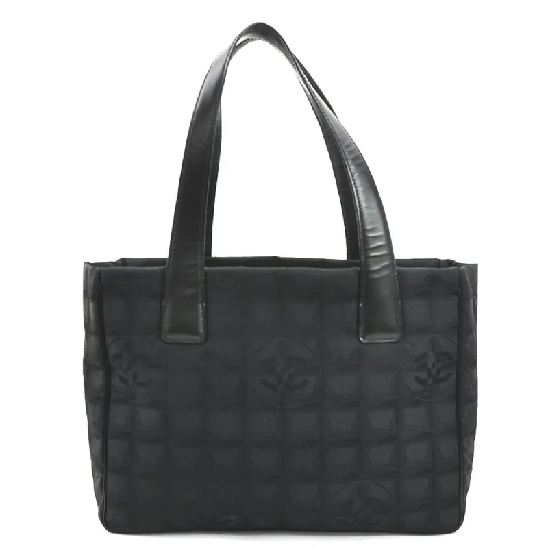 Handle bags with sleek silhouettes for fashion -Chanel  Nylon Jacquard Leather Shoulder Bag Tote Bag (Pre-Owned)