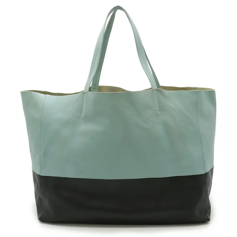 Handle bags with neutral tones for versatility -Celine  Mint blue Leather Shoulder Bag Tote Bag (Pre-Owned)