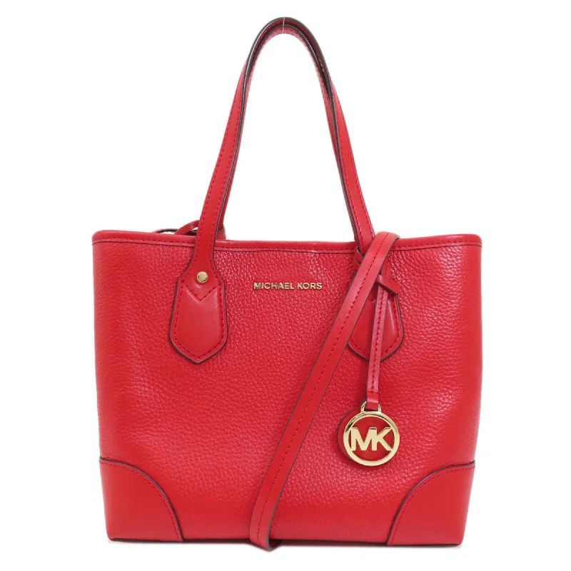 Large handle bags with spacious interior compartments -Michael Kors  Leather Tote Bag (Pre-Owned)