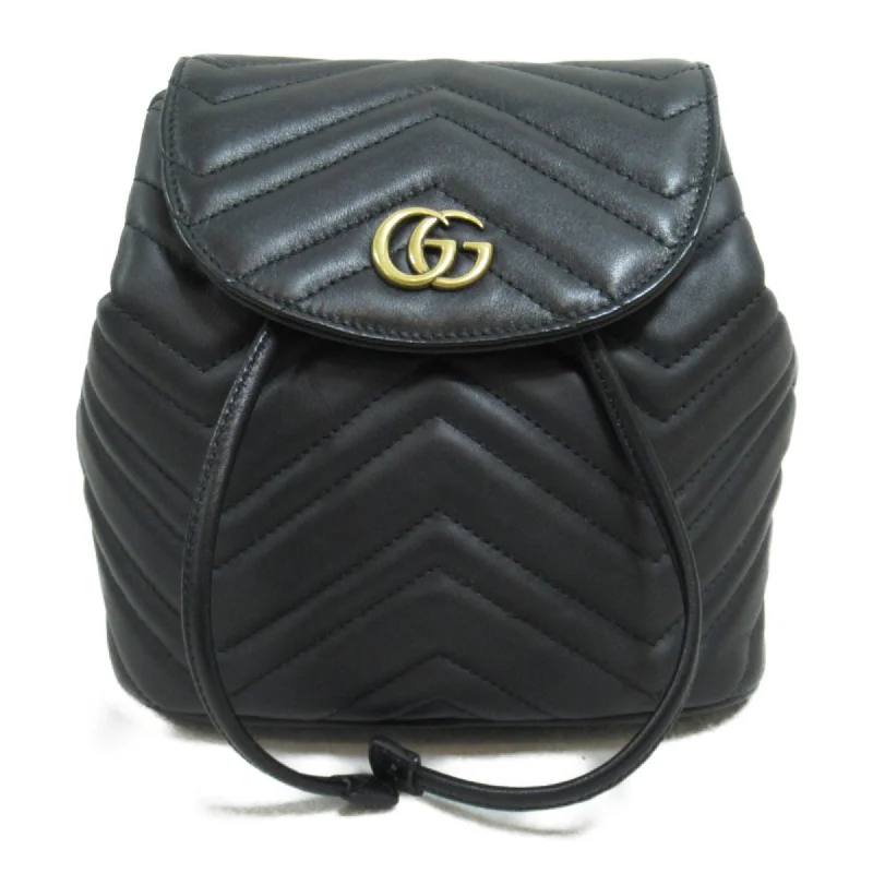 Handle bags with waterproof lining for protection -Gucci  Leather Backpack (Pre-Owned)