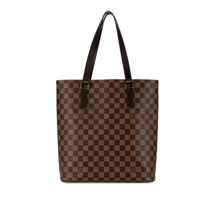 Handle bags with drawstring accents for style -Louis Vuitton Damier  Damier Canvas Pvc Leather Handbag Tote Bag (Pre-Owned)