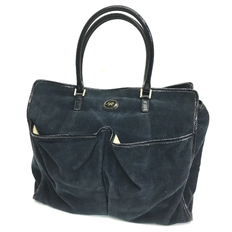 Handle bags with side pockets for organization -Anya Hindmarch  Leather Tote Bag (Pre-Owned)