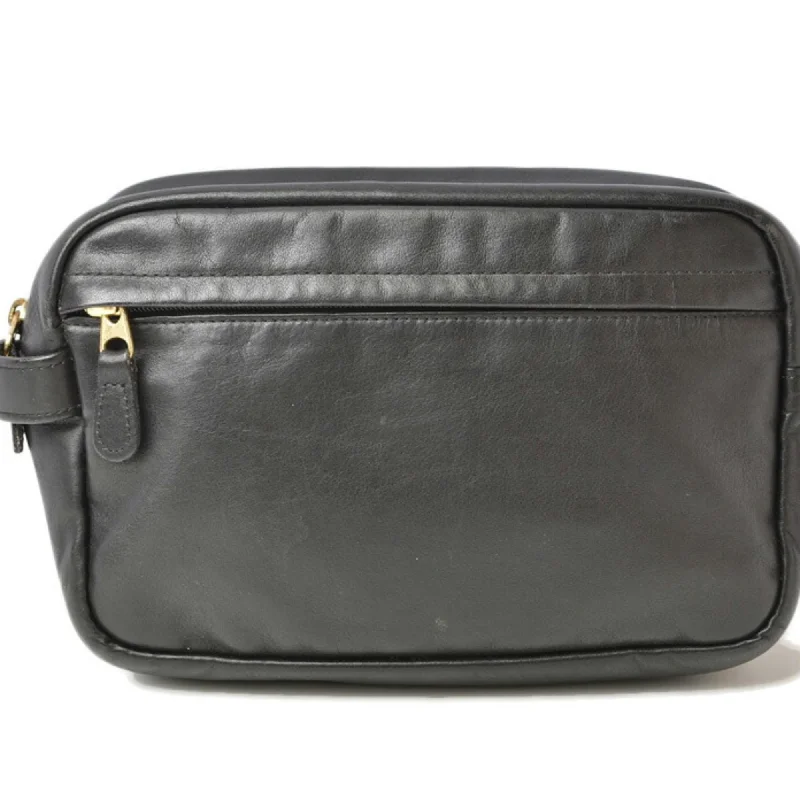 Designer handle bags with luxury logo detailing -Coach  Leather Clutch Bag Pouch (Pre-Owned)