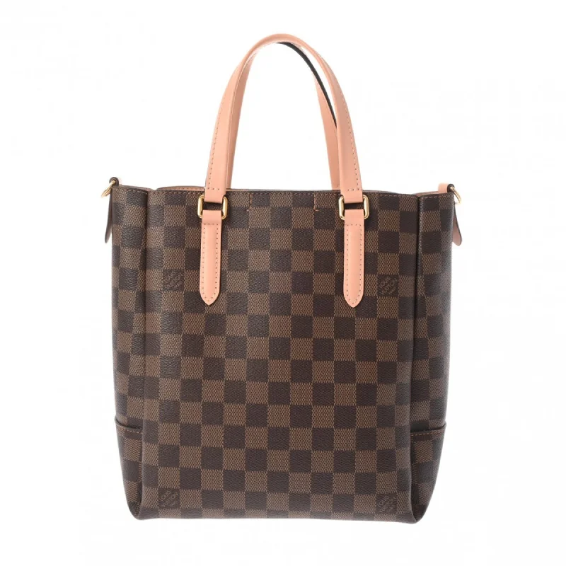 Handle bags with bright florals for cheer -Louis Vuitton  Damier Canvas Tote Bag (Pre-Owned)