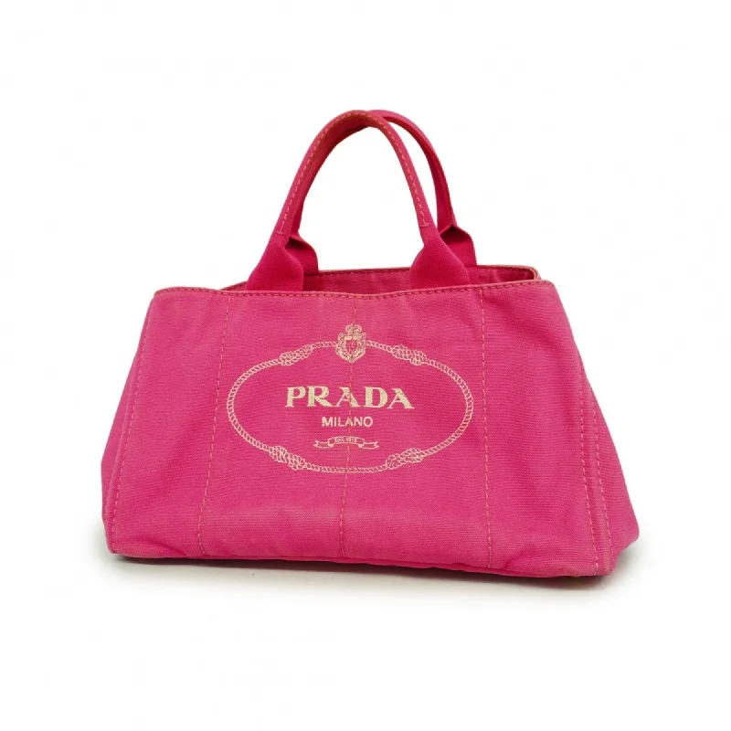 Handle bags with bright neons for visibility -Prada  Canvas Tote Bag (Pre-Owned)