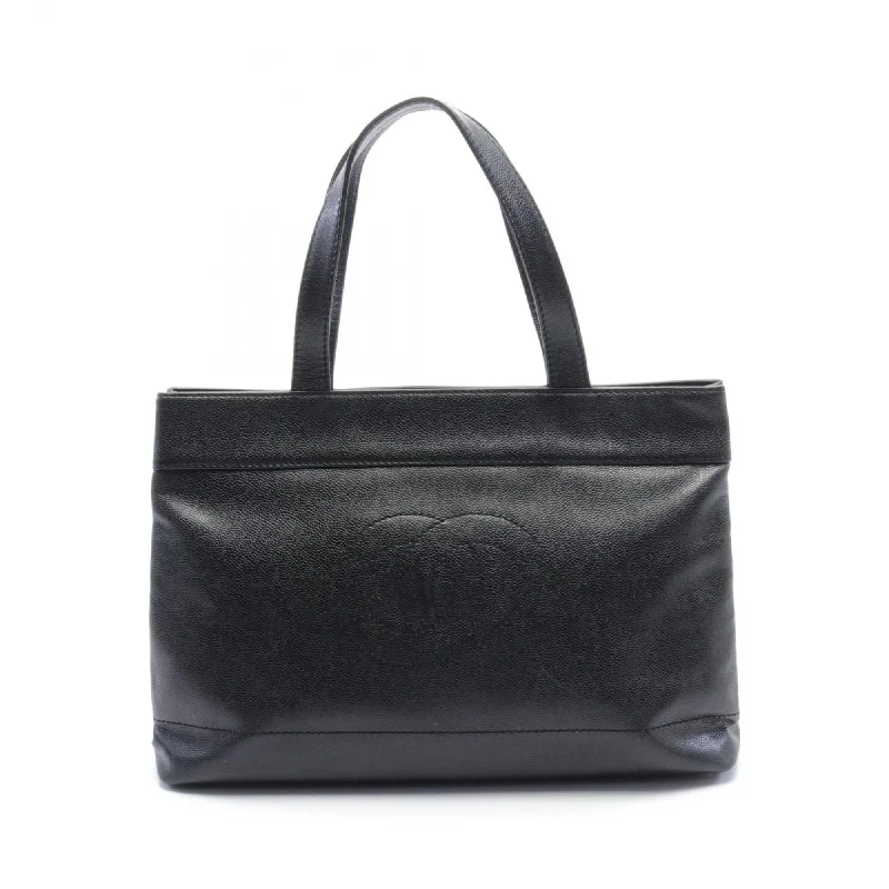 Handle bags with waterproof lining for protection -Chanel  Caviar Leather Tote Bag (Pre-Owned)