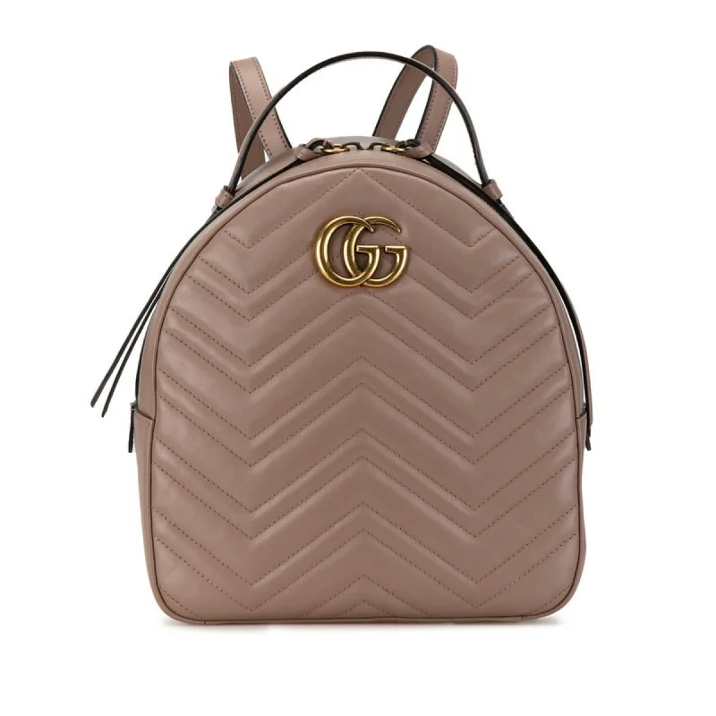 Handle bags with bohemian tassel embellishments -Gucci  Leather Backpack (Pre-Owned)