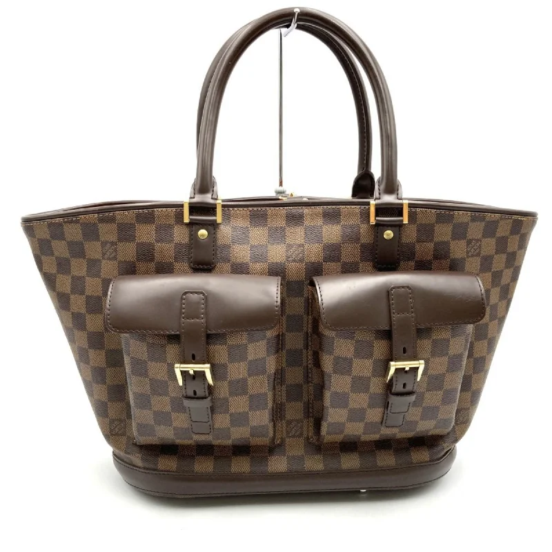 Handle bags with metallic finishes for shine -Louis Vuitton  Damier Canvas Handbag Tote Bag (Pre-Owned)