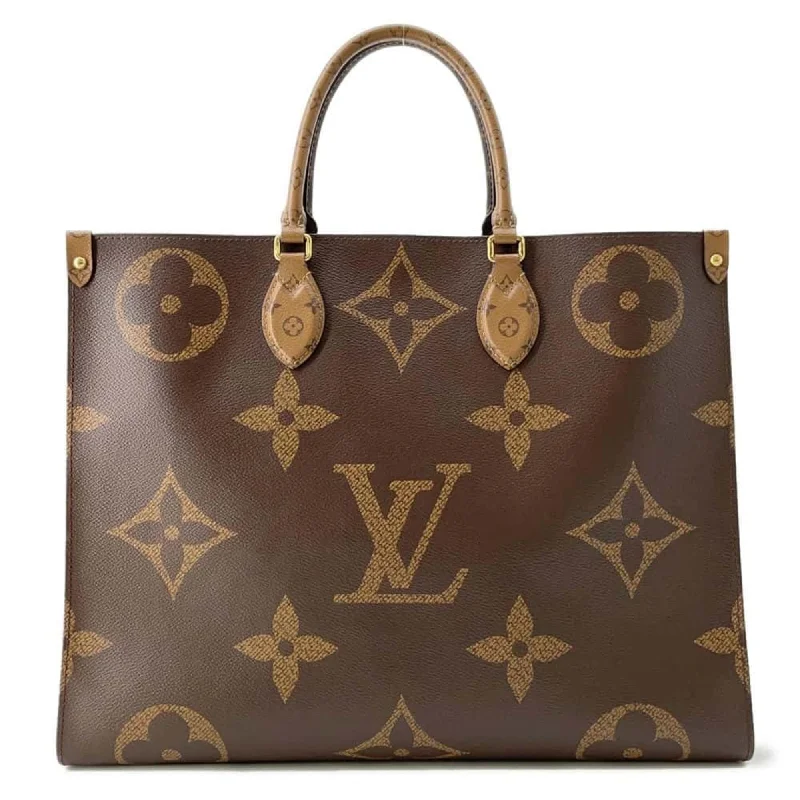 Handle bags with multi-color weaves for vibrancy -Louis Vuitton  Monogram Reverse Monogram Shoulder Bag Tote Bag (Pre-Owned)