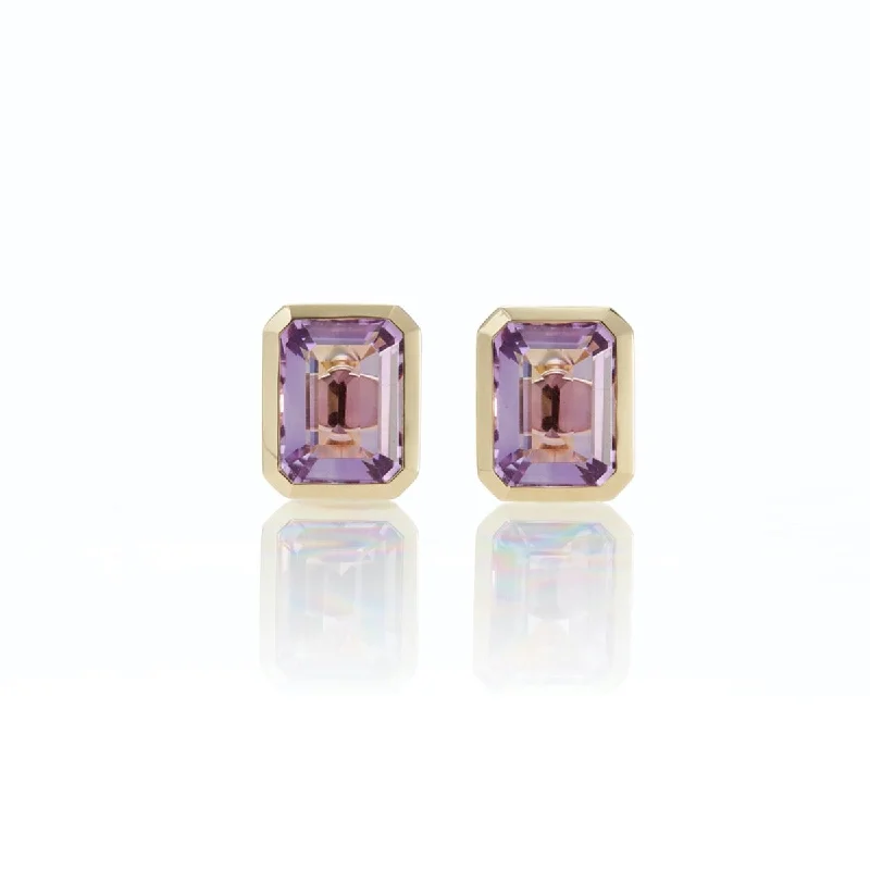 Drop Earrings for Engagement Party -Newport Earrings in Amethyst