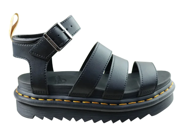 Casual sandals for women with buckle details and comfortable footbed for support-Dr Martens Womens Fashion Platform Vegan Blaire Sandals